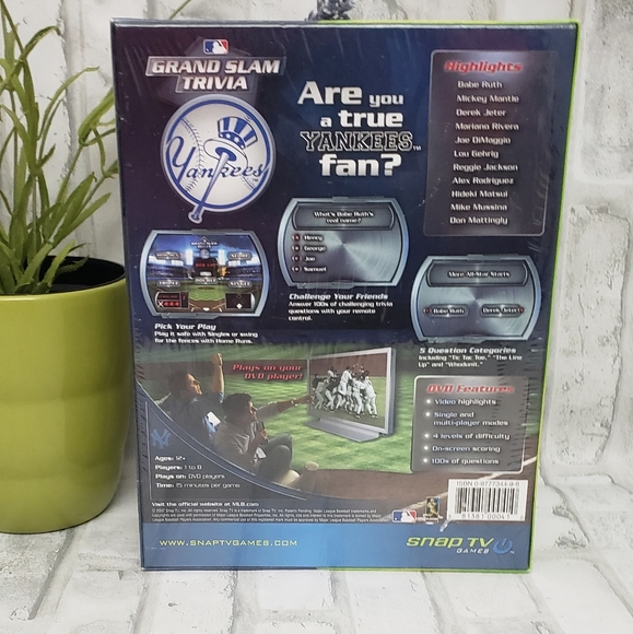 NEW Grand Slam Trivia Yankees Trivia DVD Game Officially Licensed - Picture 2 of 5